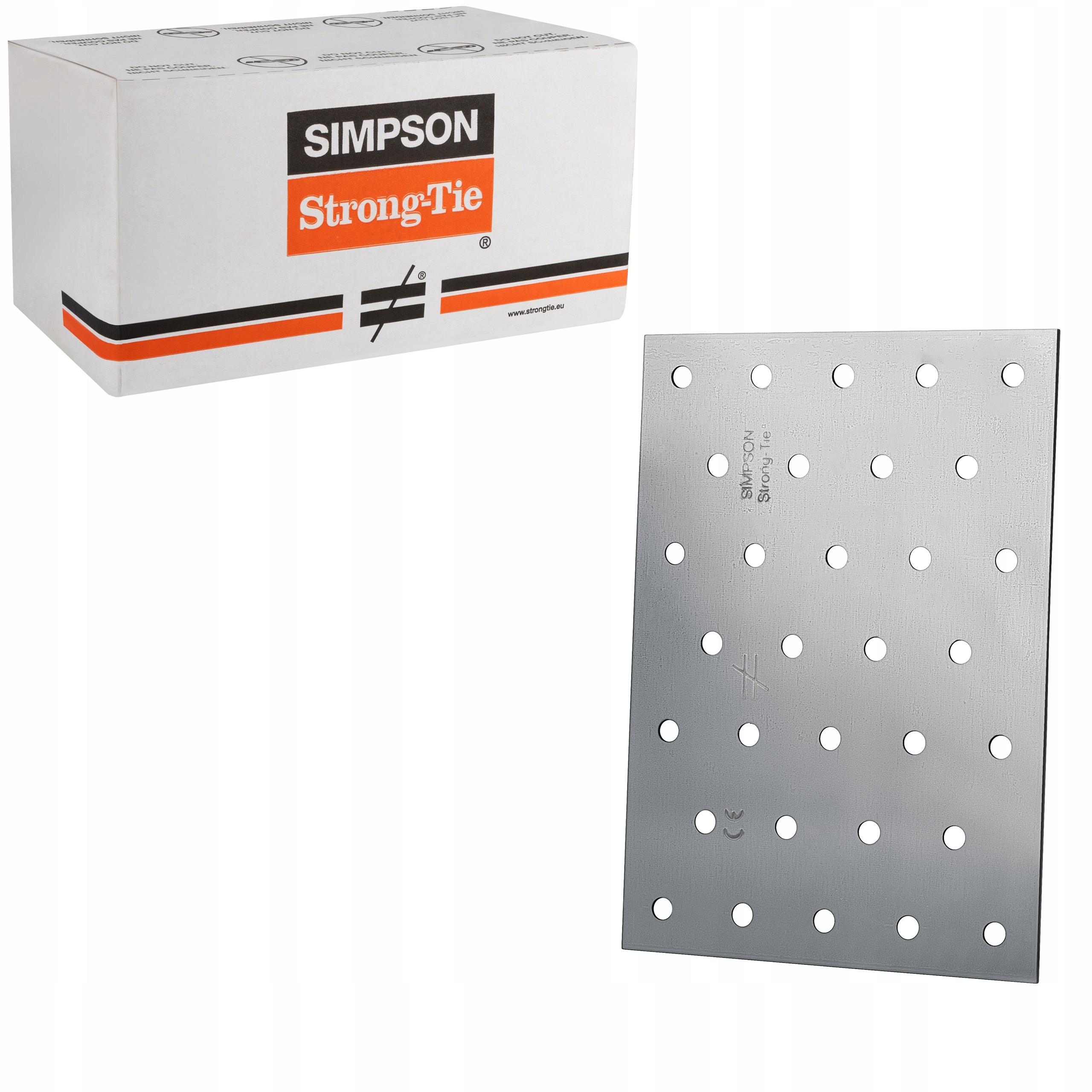 Ploché tesárske spojky 100 x 140 mm 50st Perforované dosky Simpson NP20