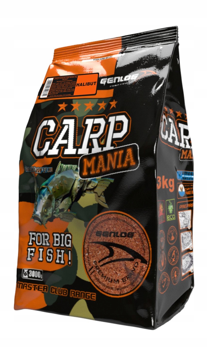 Zanęta Carp Mania metoda spławikowa i gruntowa 3kg Halibut