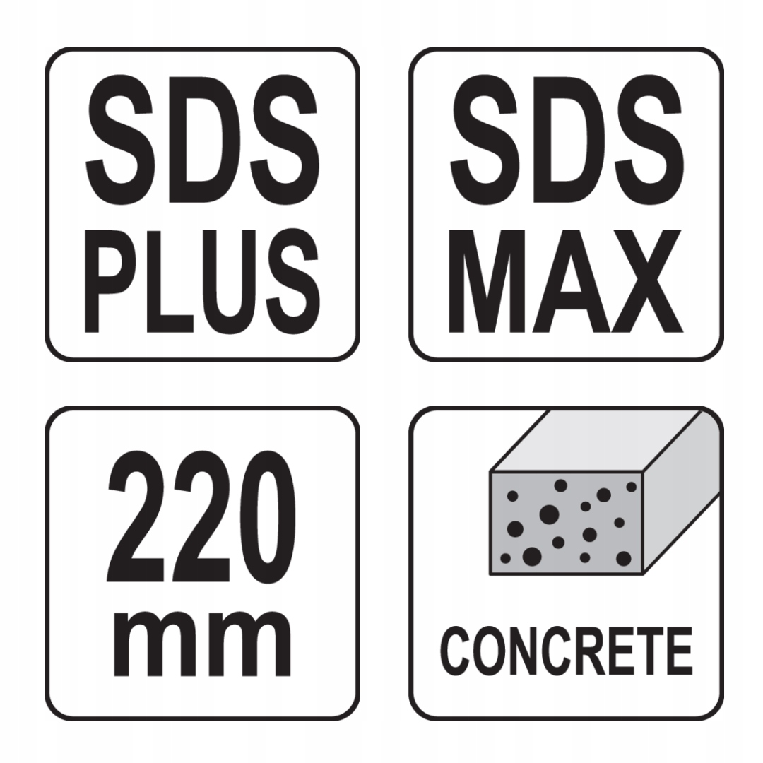 Адаптер SDS Max - SDS Plus 220 мм YT-41926 Состояние упаковки оригинальное