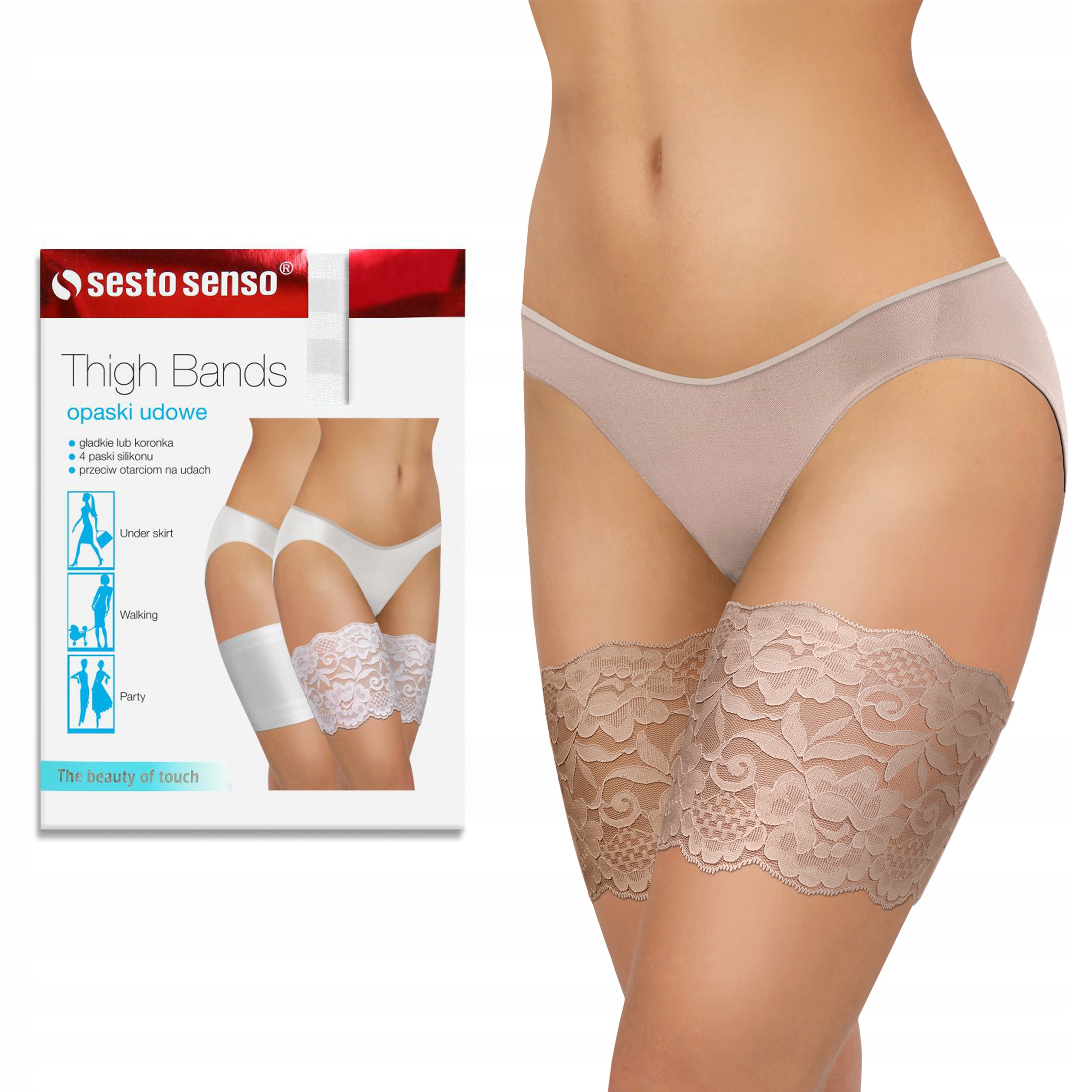 

Sesto Senso Opaski na uda Koronka Sabia 60-65