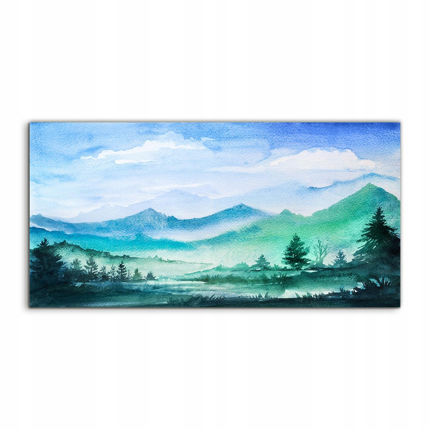 

Obraz akryl 100x50 na ścianę Góry Drzewa Krajobraz