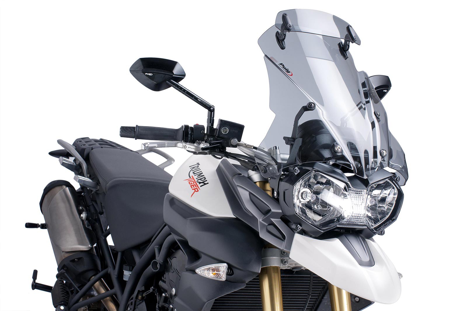 Turistické sklo Puig pre Triumph Tiger 800 XC 11-17 (s deflektorom) Lekk