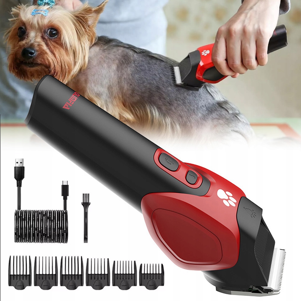 Stroj na stříhání psů a koček zvířat Bezdrátový Nevytrhává srst