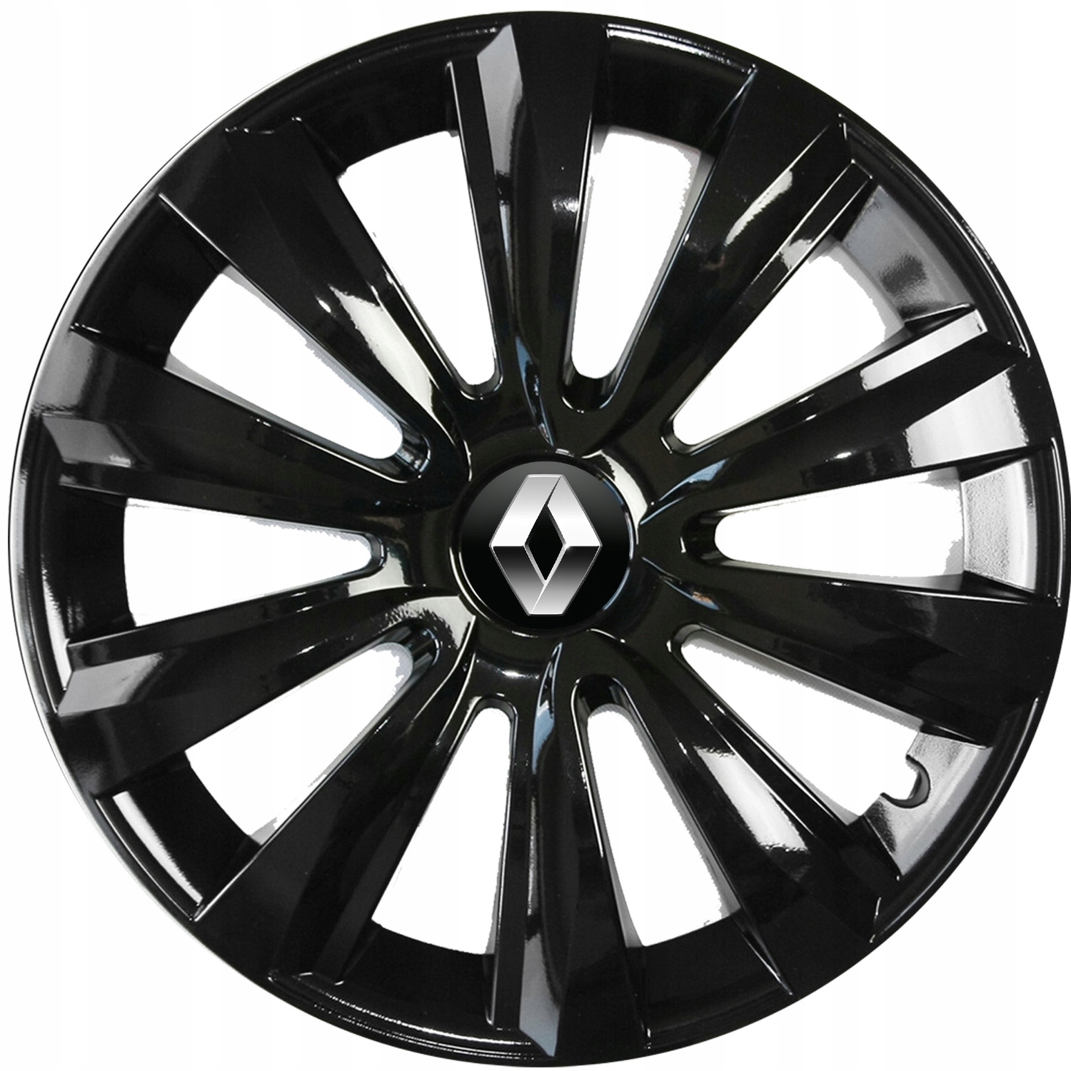 NOWOCZESNE CZARNE KOŁPAKI 15" DO RENAULT + KOMPLET ZNACZKÓW DEKIELKÓW! Kod producenta KOŁPAKI DO AUTA ZE ZNACZKIEM