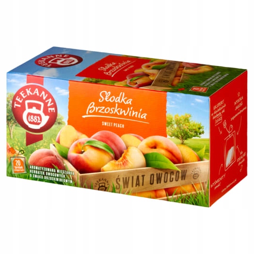 Levně Teekanne World of Fruits Čaj s broskvovou příchutí 20