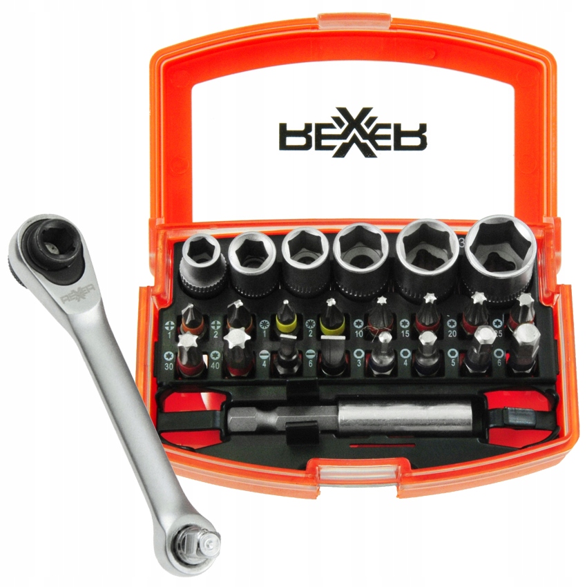 

Zestaw Bity Końcówki Wkrętakowe Nasadki 24 Cz.