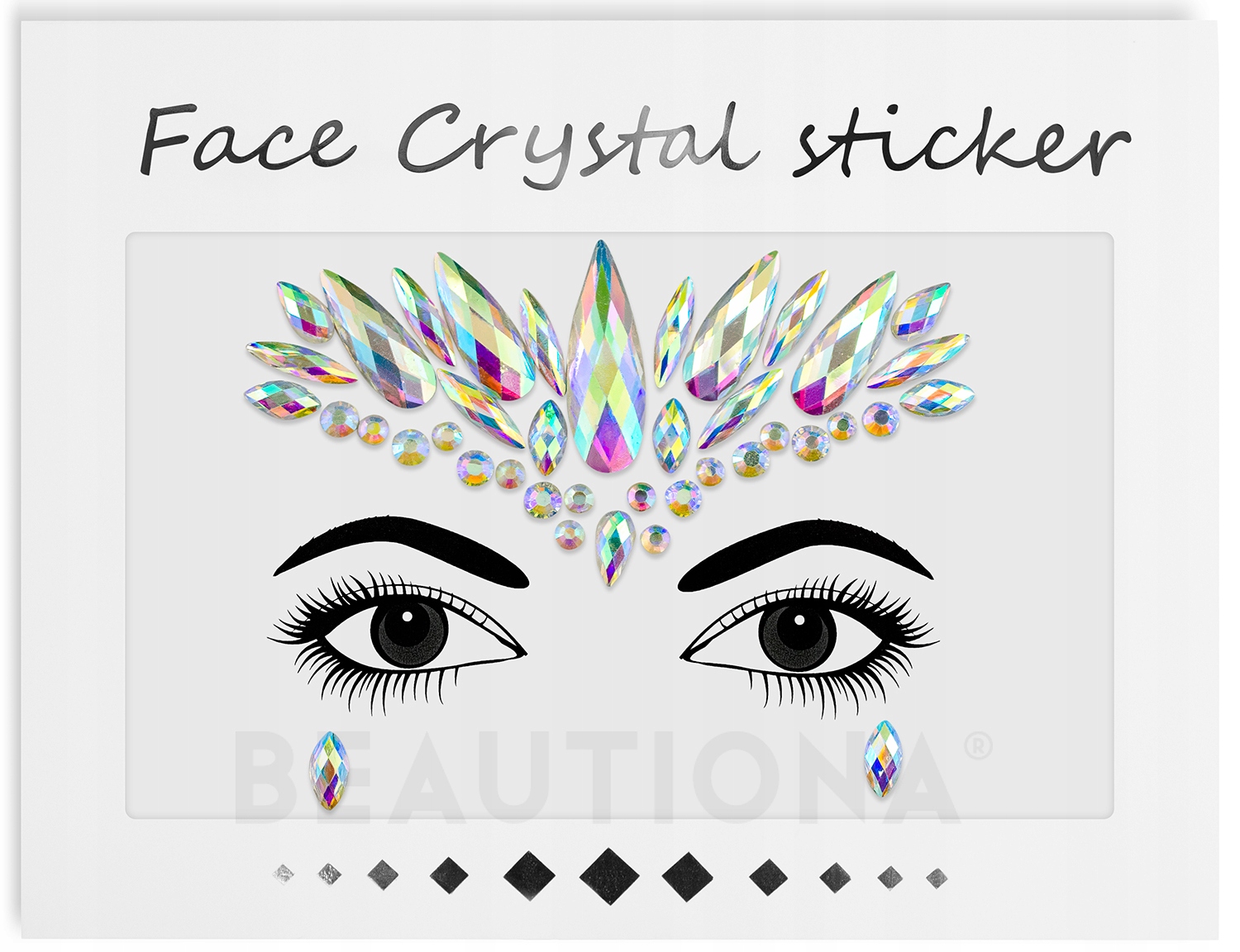 

Kryształki Cyrkonie Twarz Naklejki Diamenciki Łzy