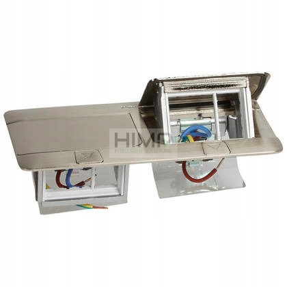 Plechovka na podlahovú dosku Inox 6 modulov Legrand