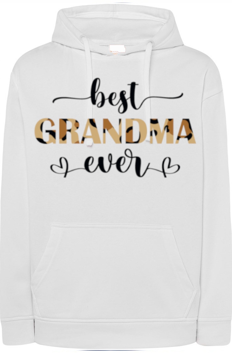 Nejlepší babička mikina s kapucí Potisk r.XL
