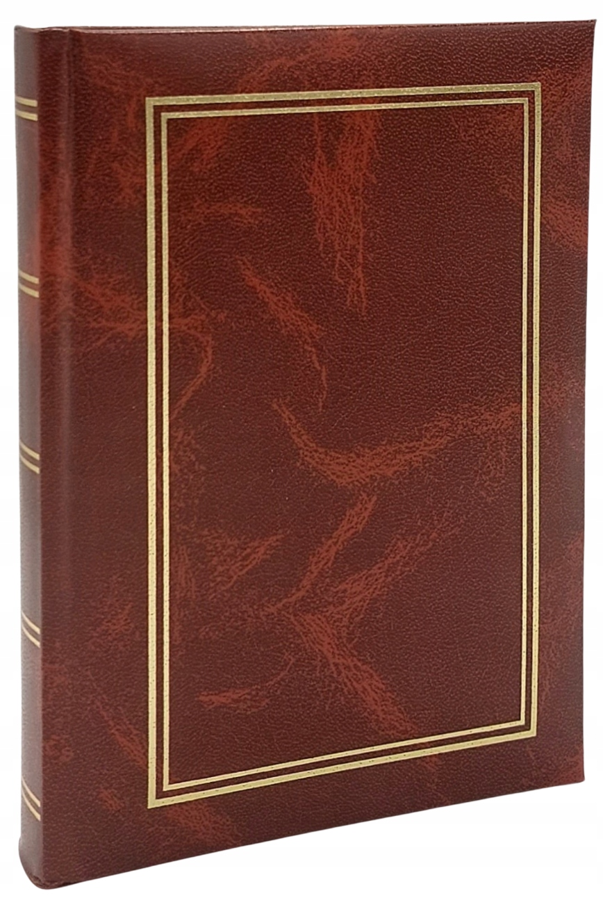 Album kieszeniowy 50 zdjęć 10x15 szyty classic brązowy opis możliwy nadruk