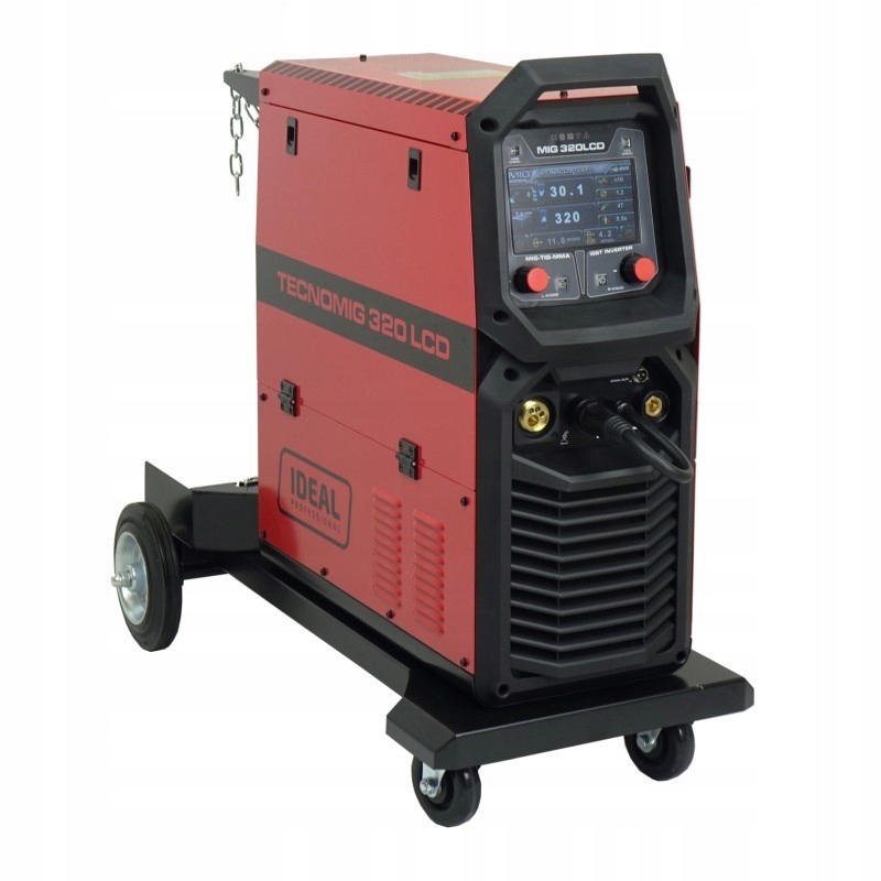 IDEAL TECNO MIG 320 LCD SYNERGIC Zakres spawania 10-320 A