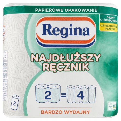 Ręcznik papierowy uniwersalny Regina 2 rolki x 6 EAN 8004260430401