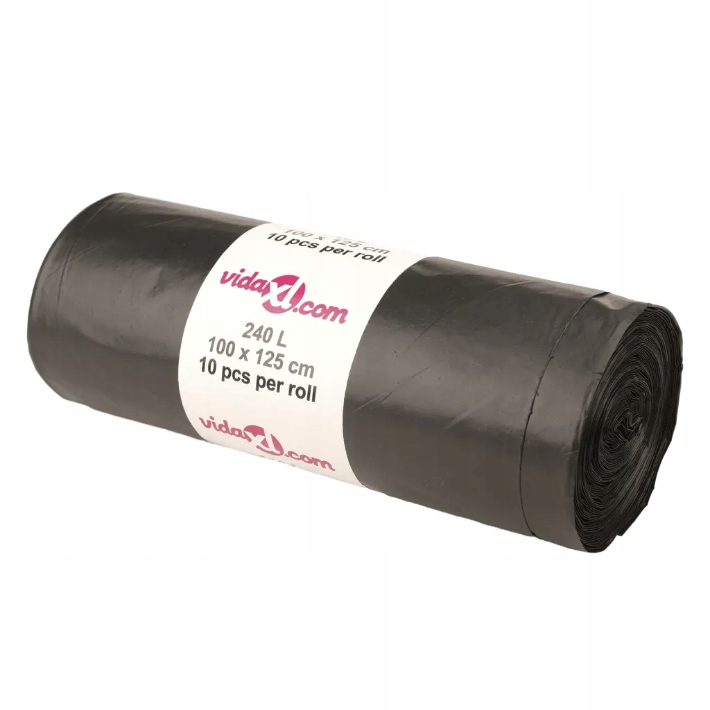 Levně vidaXL Pytle na odpadky, 150 ks , černé, 240 l