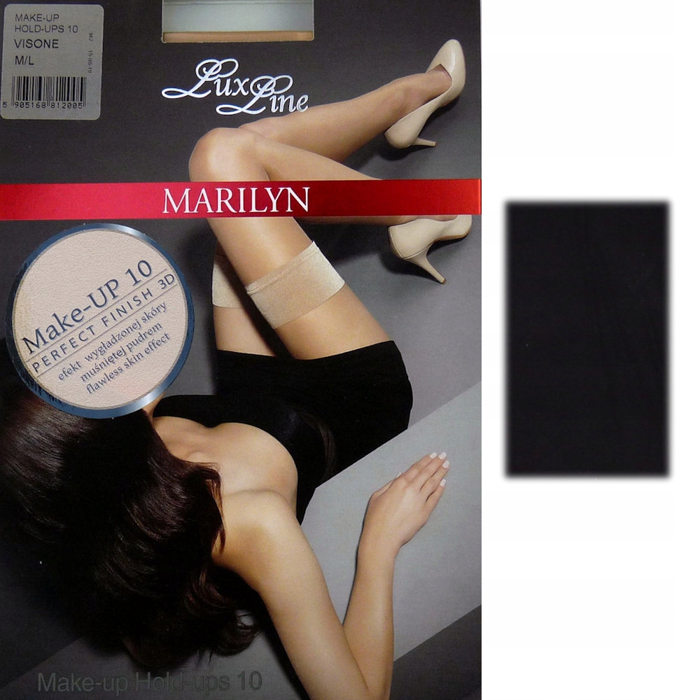 

Marilyn Make Up Hold ups 10 R1/2 pończochy black L