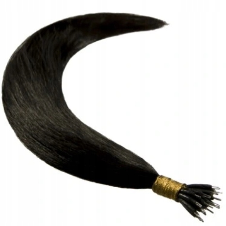 Nanoringi Włosy 100% Naturalne Pasma Doczepiane Na Nano Ringi Pasemka 50 CM