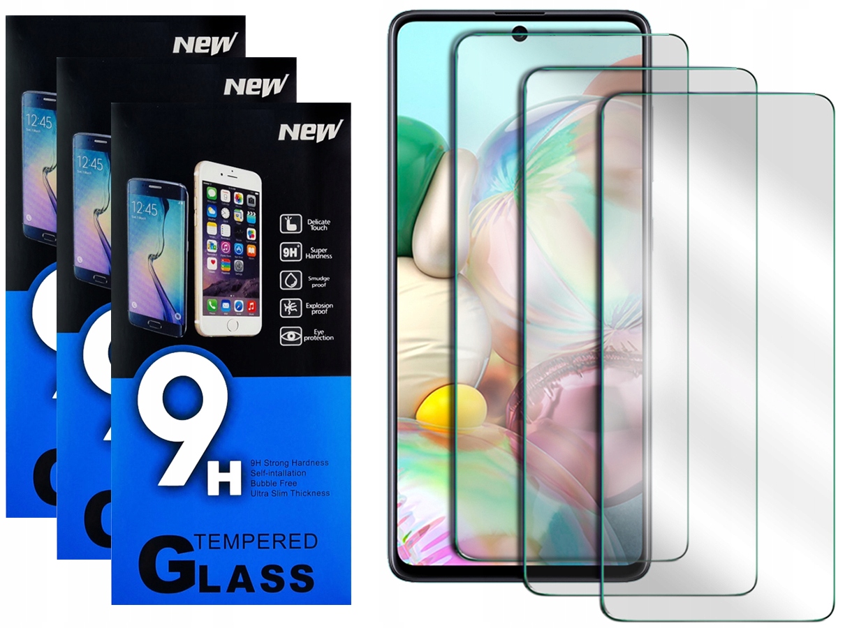 

Szkło Hartowane Szybka Do Samsung A71 3szt