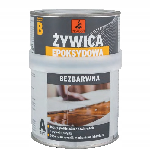

Żywica Epoksydowa Bezbarwna 500G+250G Dragon