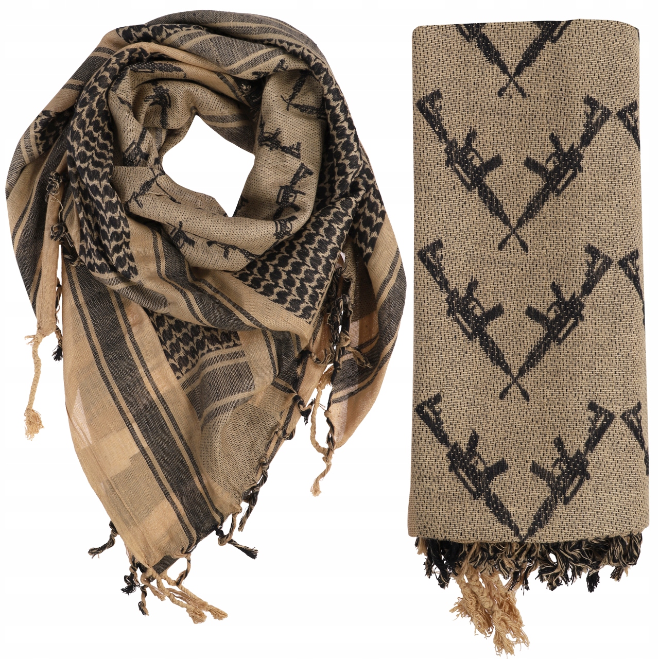 

Chusta Arafatka Kefija Rifles 110x110 Coyot/Czarna
