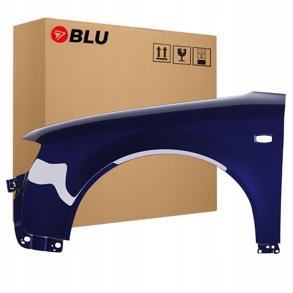 Blu A4 B6 LZ5L levý blatník modrý 00-04 přední pozink