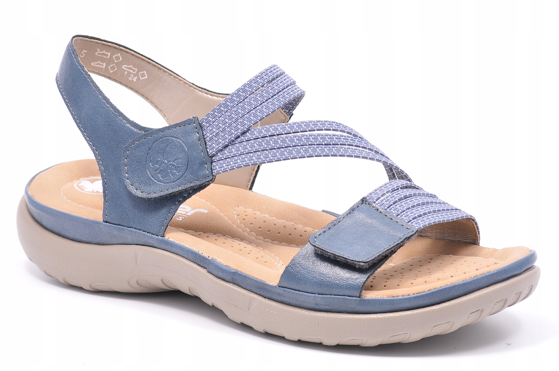 Modré sandály Rieker 64870-14 Velikost 39