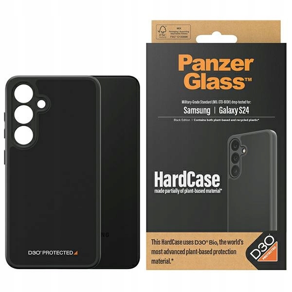 PanzerGlass Pouzdro Samsung Galaxy S24 D3O 3x, vojenská černá