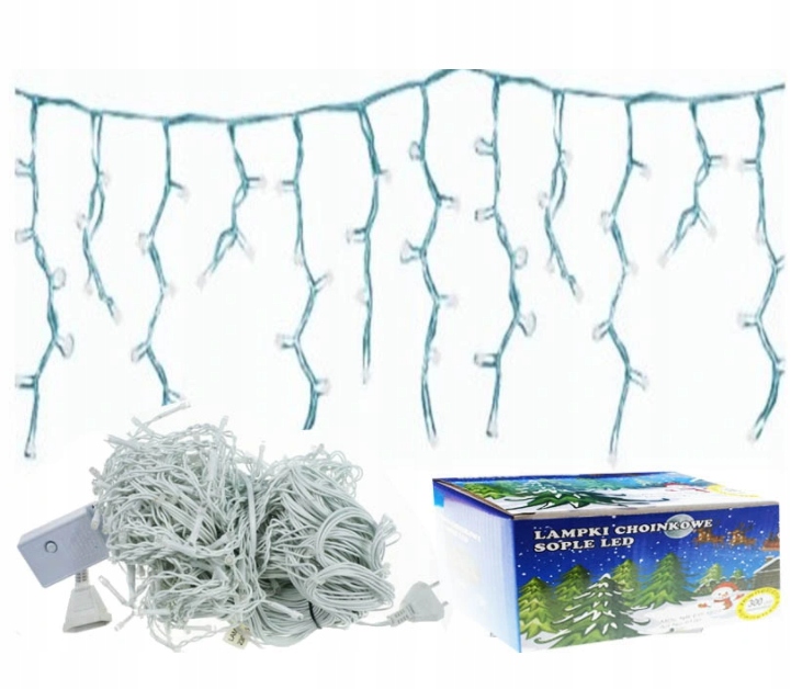 

Lampki Sople 500 Led Zewnętrzne Kurtyna Girlanda