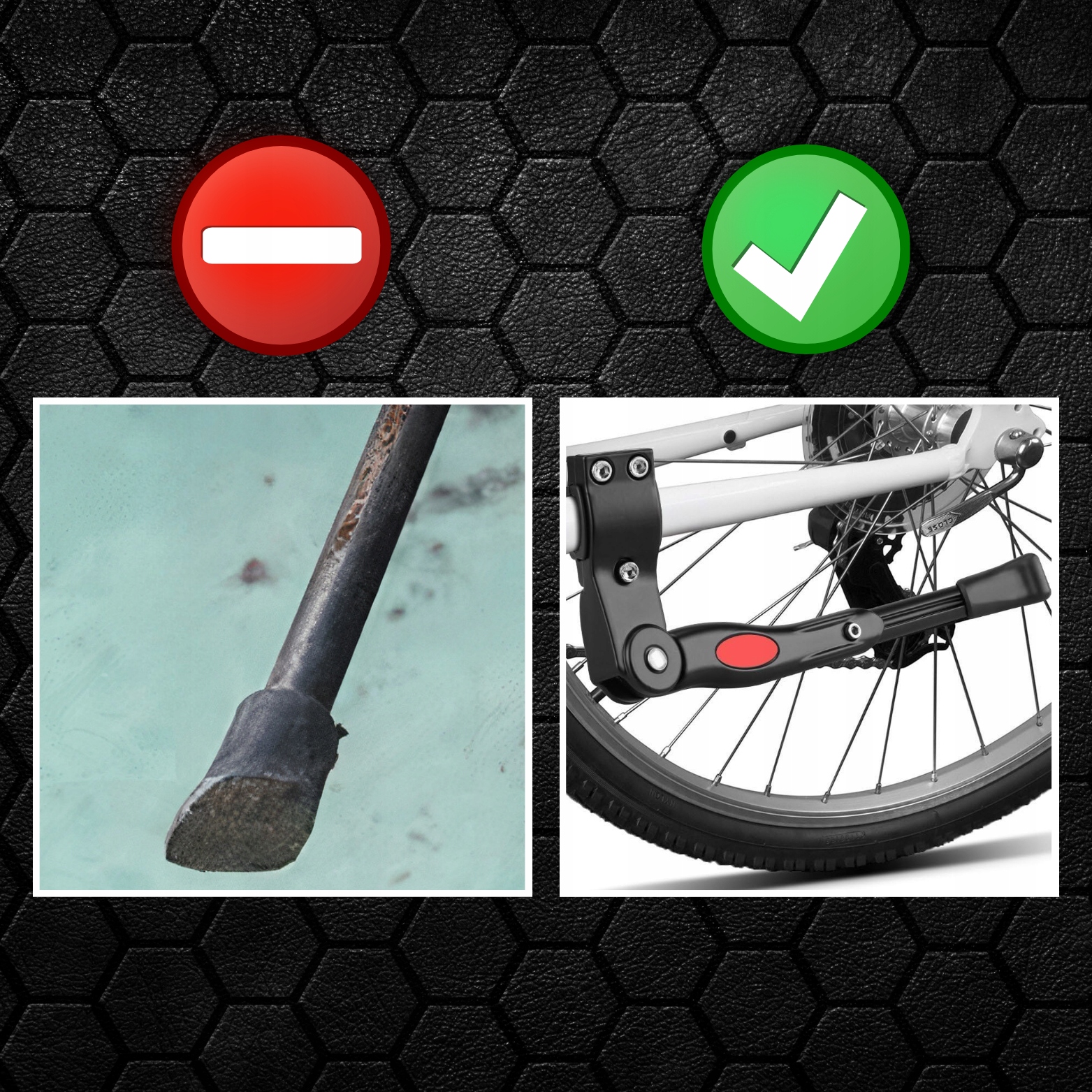 PODPÓRKA STOPKA ROWEROWA NÓŻKA REGULOWANA DO ROWERU TYLNA BOCZNA ALUMINIOWA Kod producenta NÓŻKA ROWEROWA