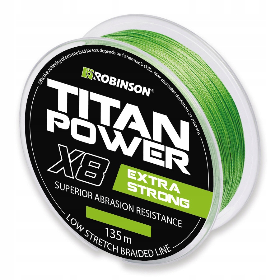 Plecionka Robinson Titan Power X8 135m 0,08mm