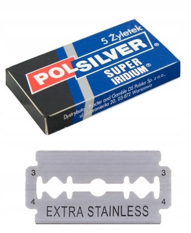 POLSILVER SUPER IRIDIUM żyletki do golenia 5 szt