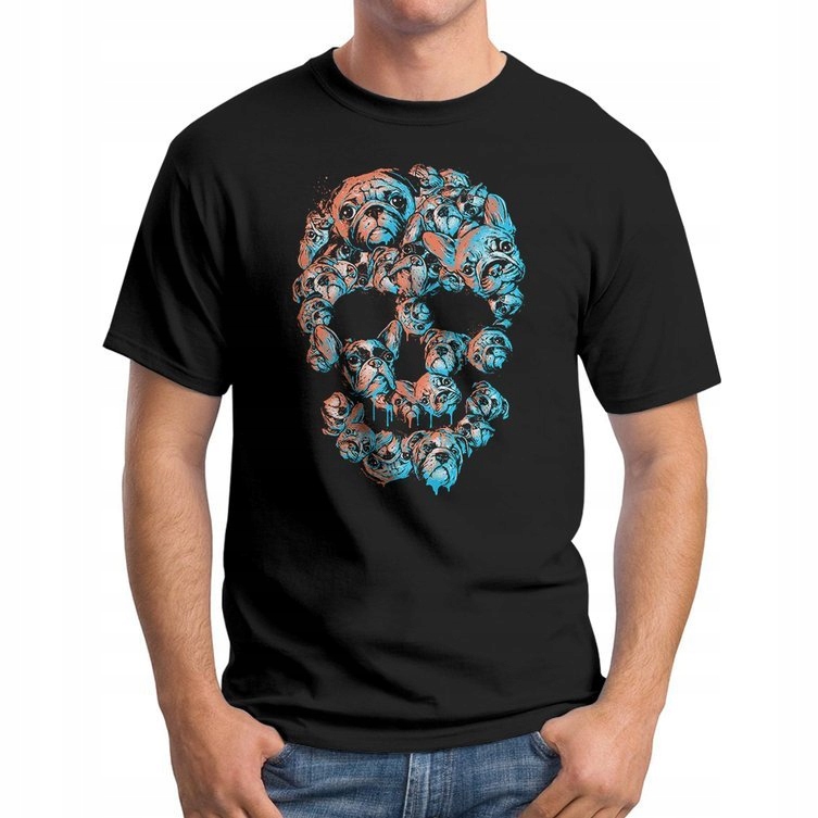

Koszulka T-Shirt Dog Skull Czaszka Psy 2XL