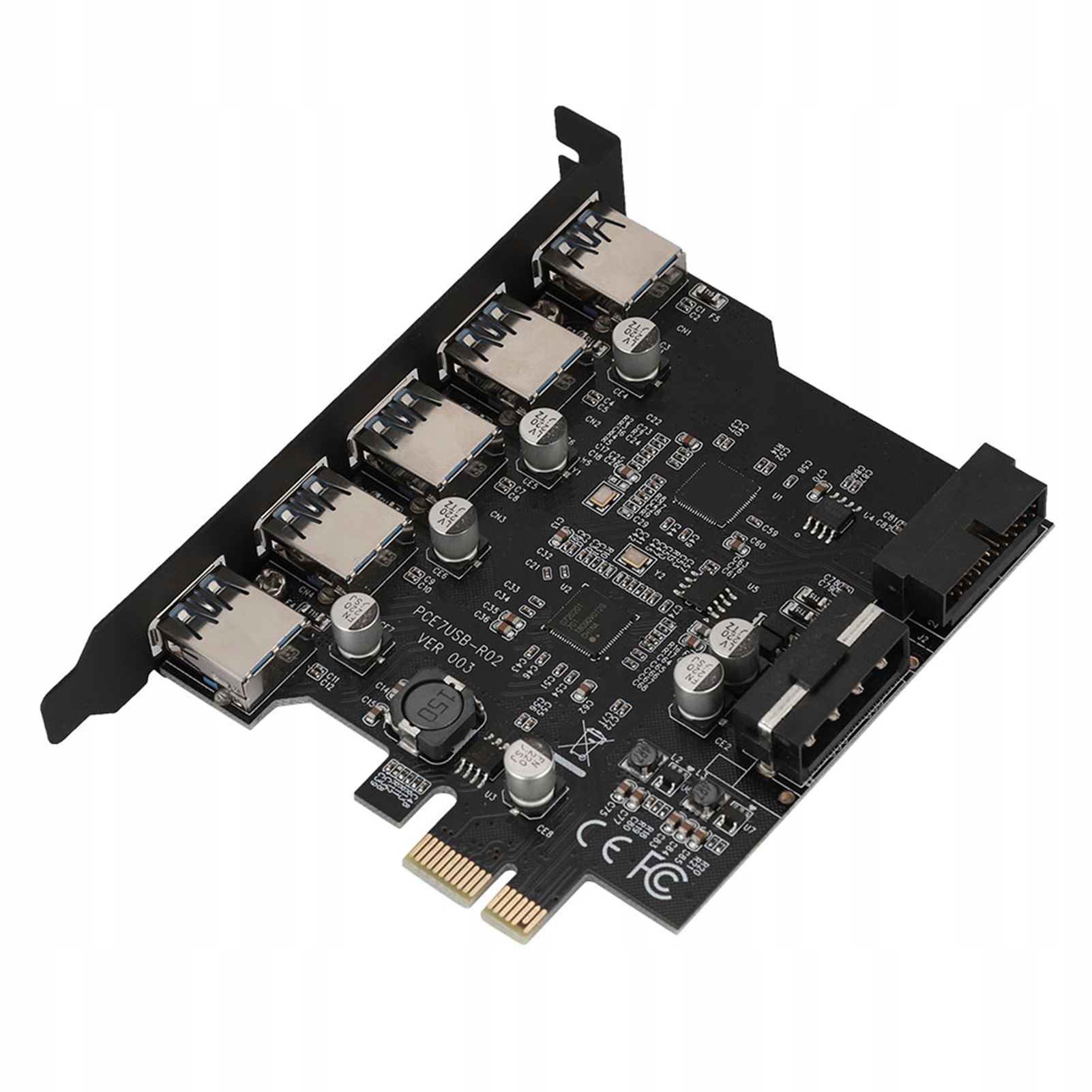 KARTA ADAPTER DO KOMPUTERA PC PCI PCIE NA 5 PORTÓW USB 3.0