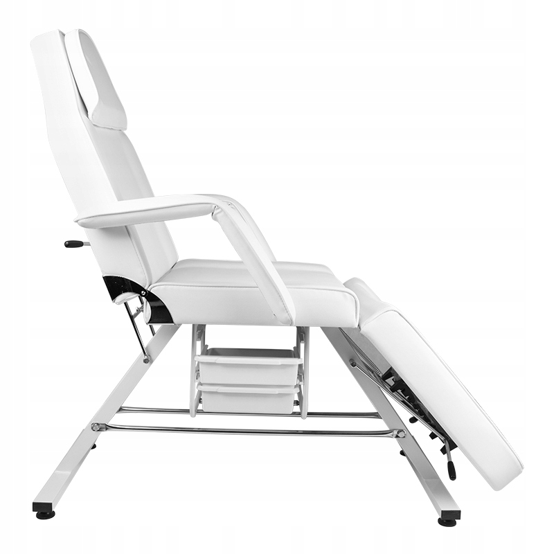 Kosmetické křeslo Sillon s miskami, bílá barva