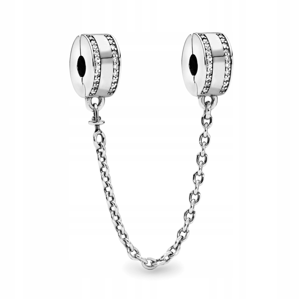 

Łańcuszek Zabezpieczający Cyrkonie srebro 925