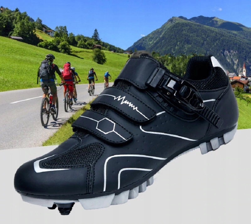 BUTY MĘSKIE ROWEROWE SPORTOWE SPEED NA ROWER QX568 SPD MTB GÓRSKIE 46 Rodzaj wpinane w pedały