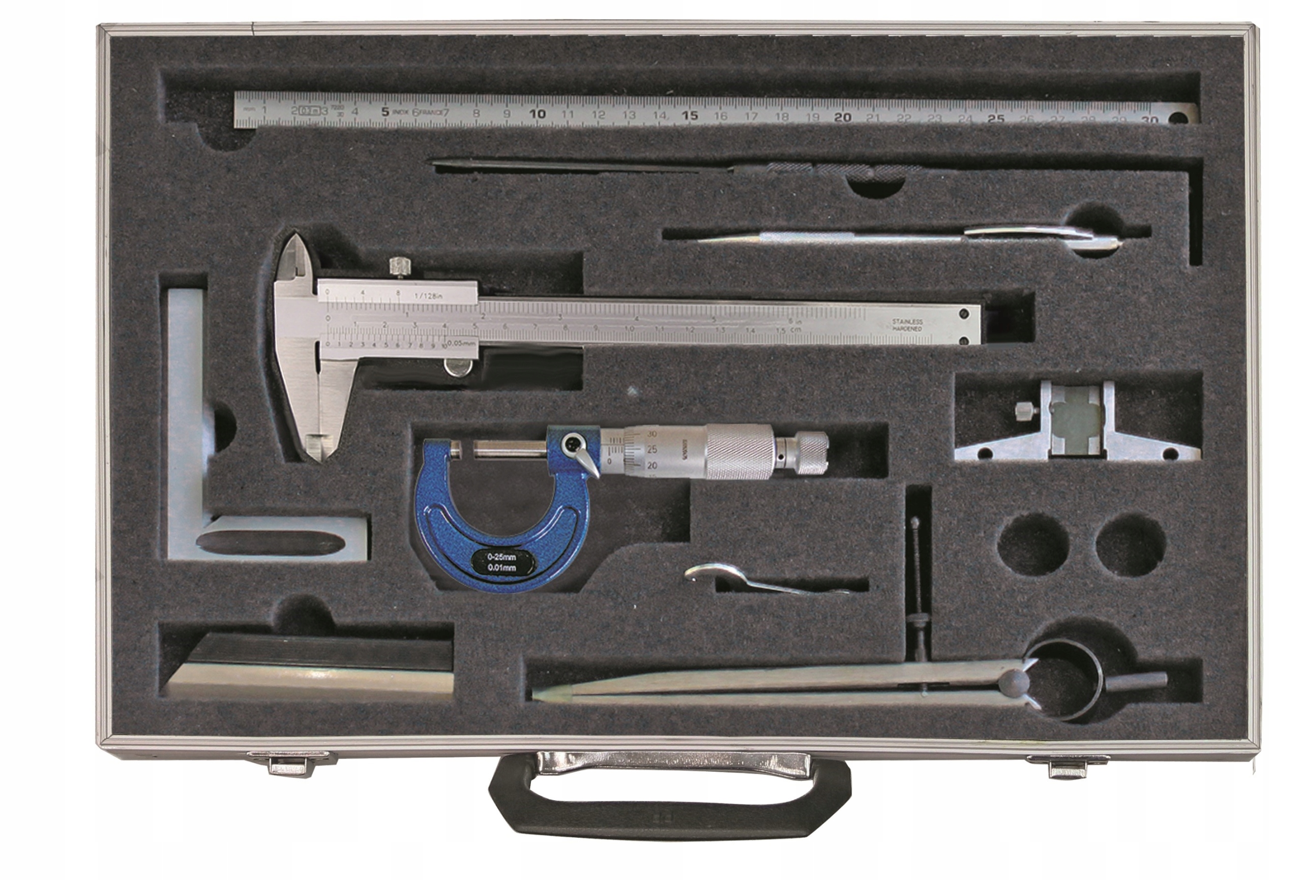 Posuvník 150 Mikrometr 0-25 Linka 100 874/0 Úhelník 100 x 70 875/1