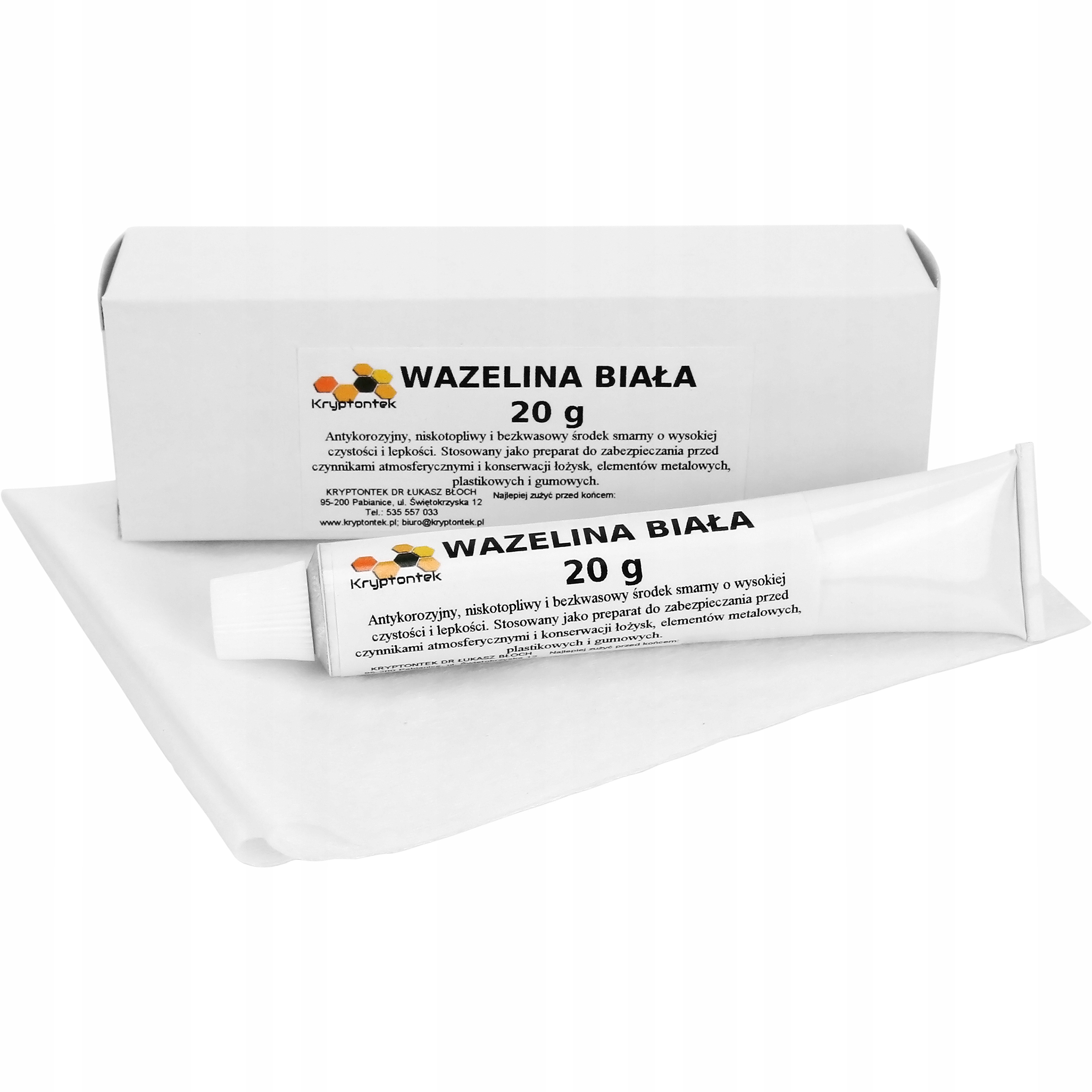 

Wazelina Biała Techniczna 20g Smarowanie