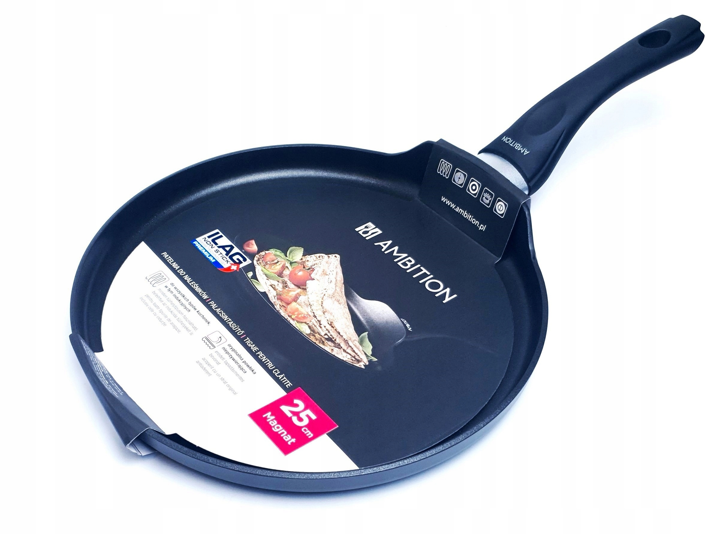 

Patelnia Ambition Magnat Do Naleśników 25CM Gruba