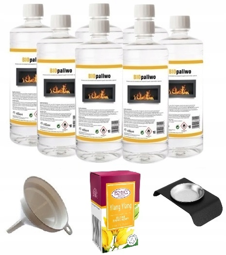 zestaw BIOPALIWO 7L bioetanol pojemnik do aromaterapii olejek Yalng Ylang