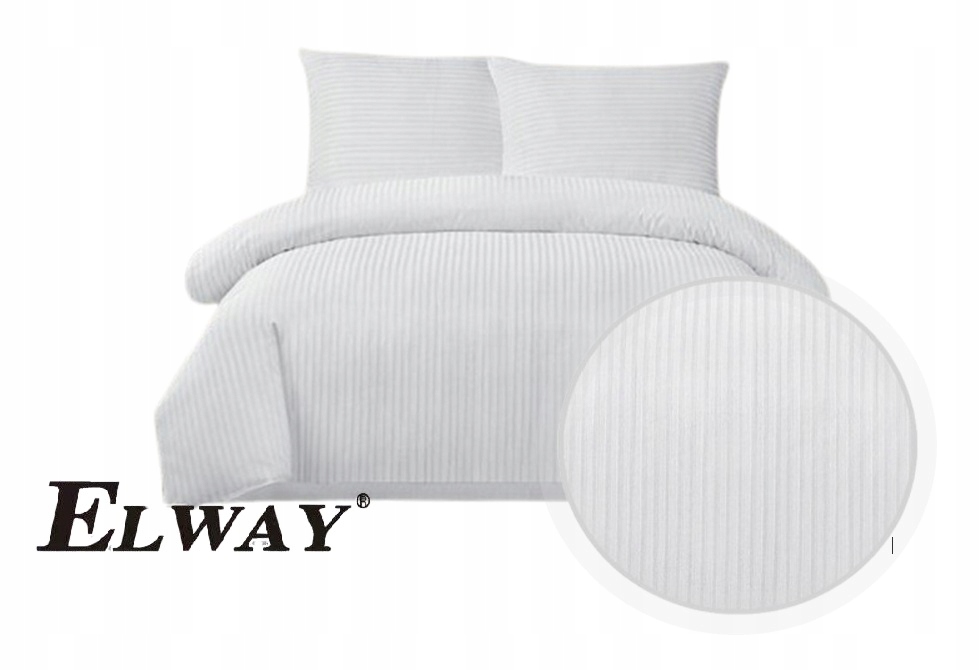 Komplet pościeli satynowej Elway 200x220 cm 100% Bawełna Adamaszek 3 części