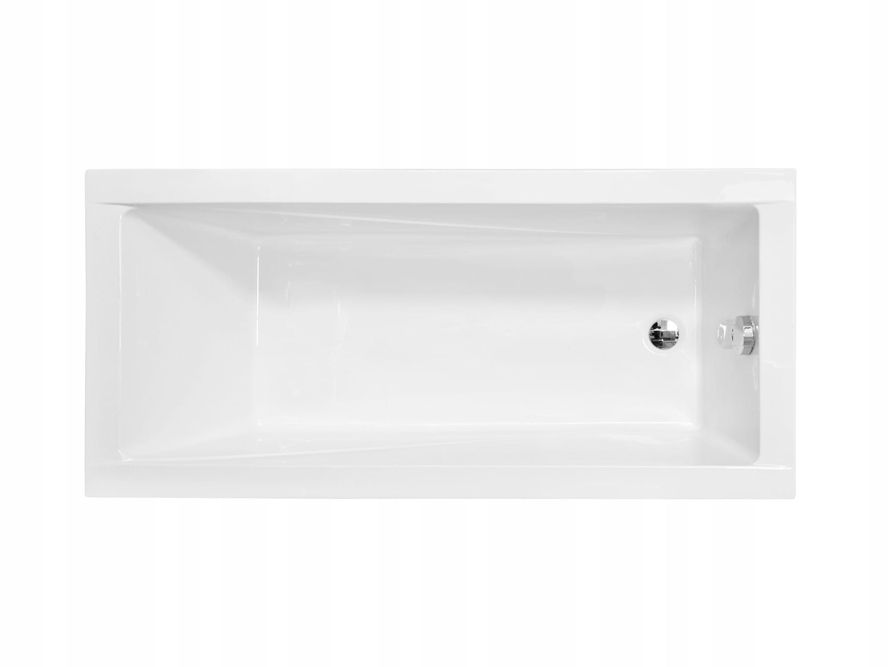 Wanna prostokątna akrylowa Besco Modern odpływ z boku 170 x70cm #WAM-170-MO