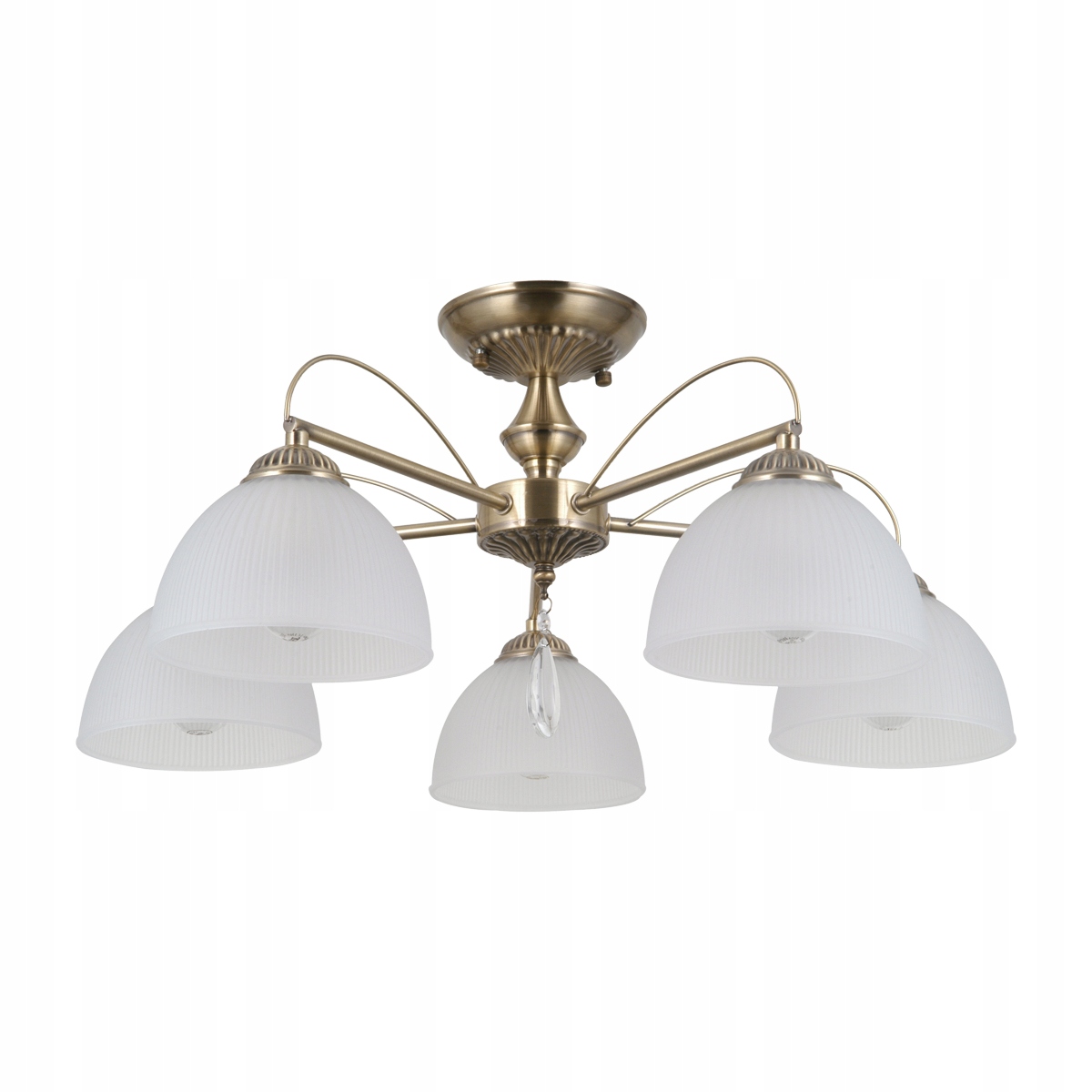 Stropná lampa Italux Moreti PND-40623-5-AB Antická mosadz