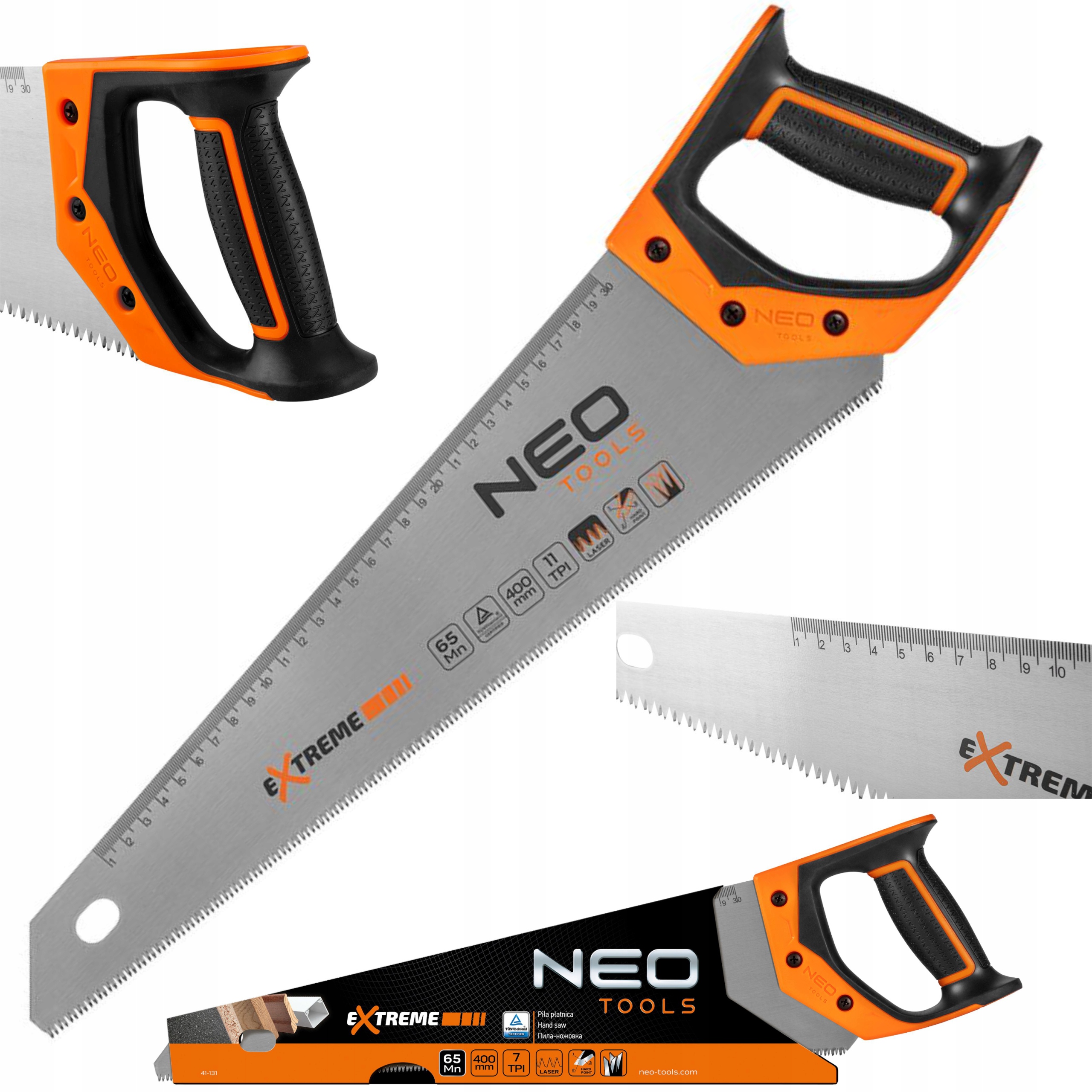 NEO TOOLS PIŁA PŁATNICA PIŁKA 400mm RĘCZNA DREWNA DRZEWA 7 TPI 41-131