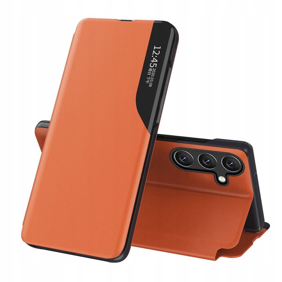 Eco Leather View Case etui do Samsung Galaxy A26 Orange