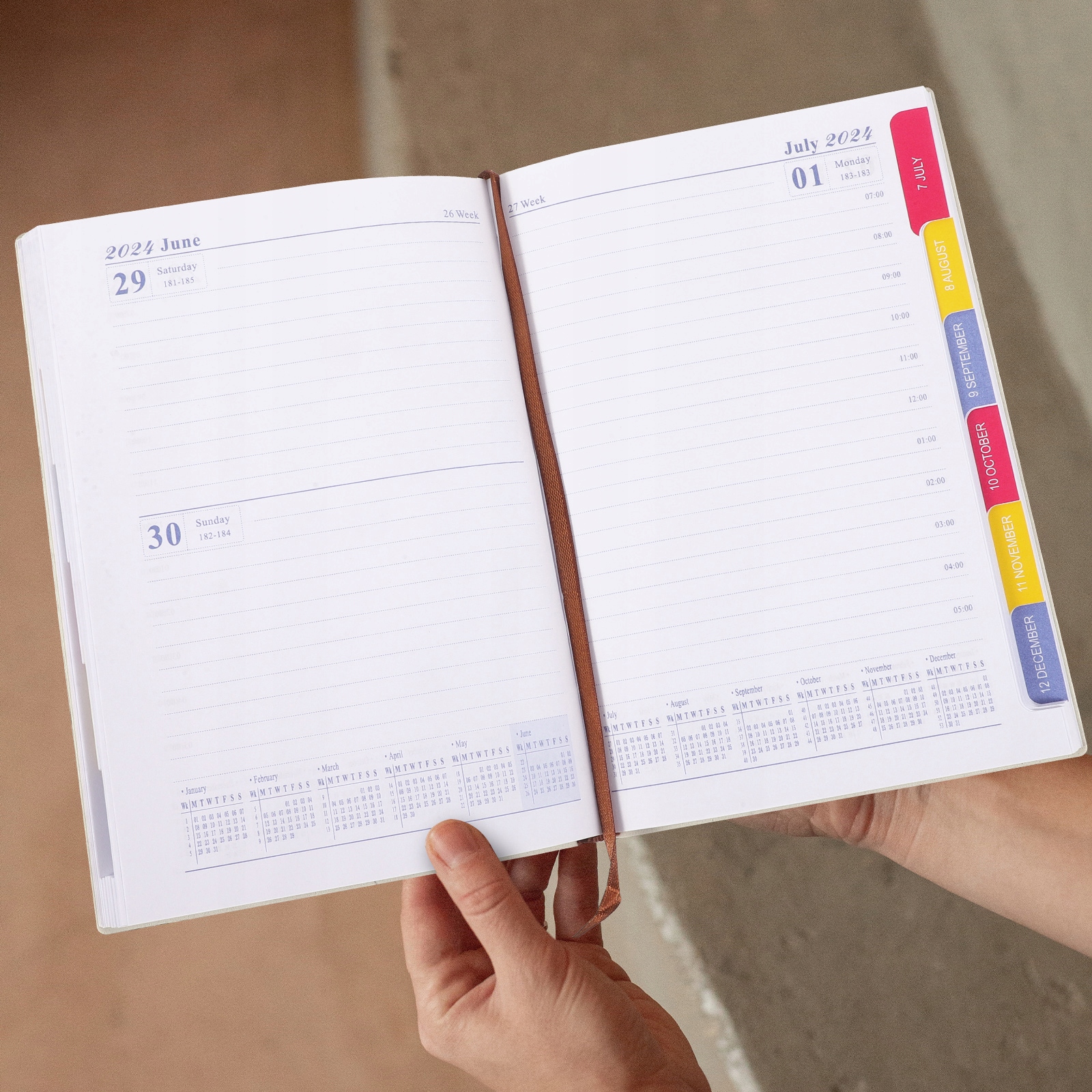 2024 Agenda Book Dated Planner Day Notatnik C Rozmiar A4