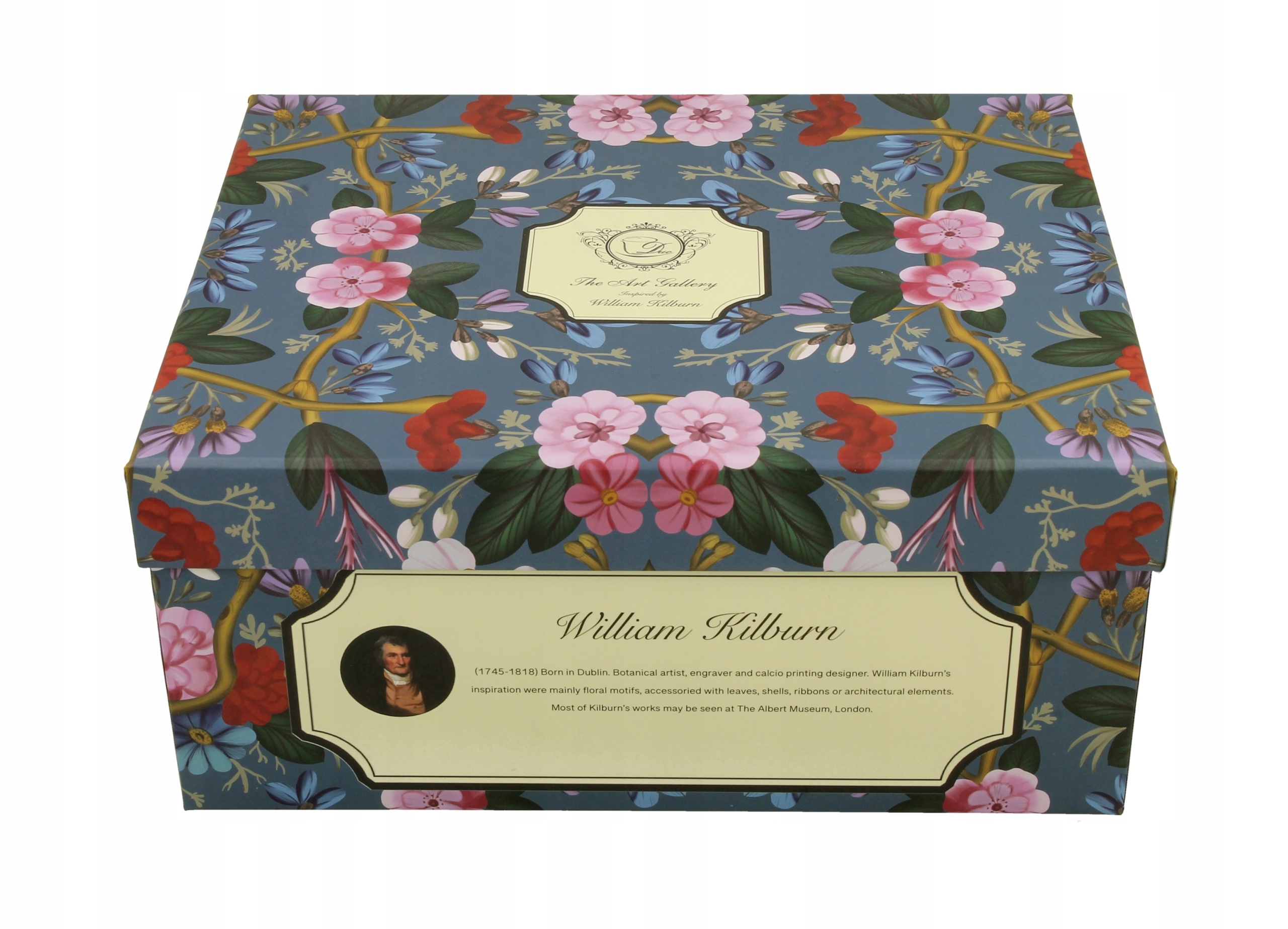 Filiżanki ze spodkami 280 ml komplet 2 szt. BLUE Linia Art Gallery