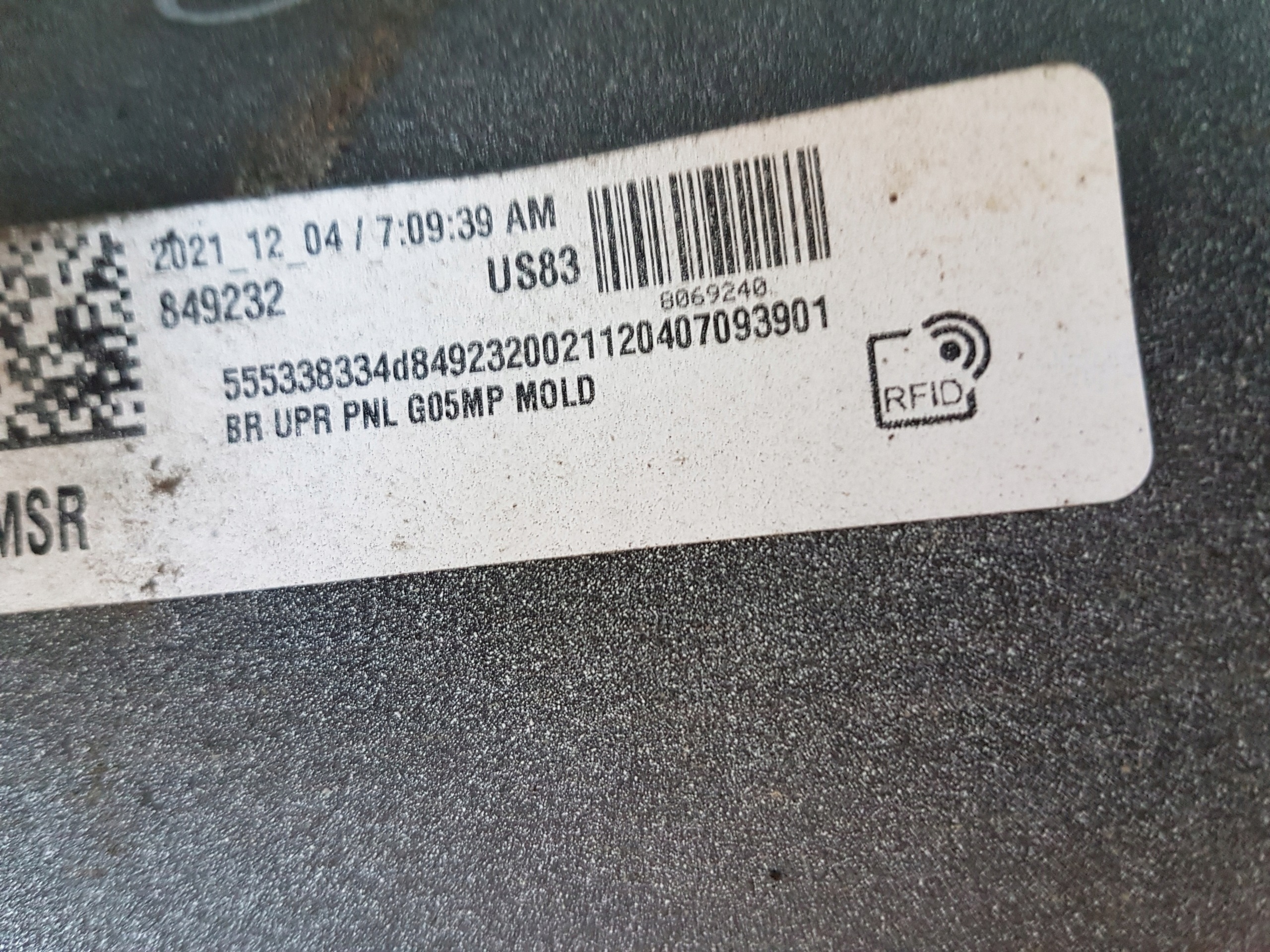bumper rear BMW X5 G05 m-packet