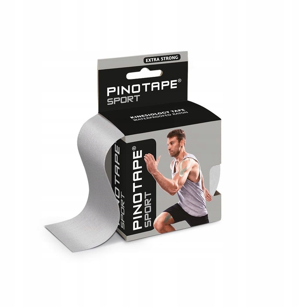 

Pinotape 5cmx5m wodoodporne, mocne tejp Srebrny