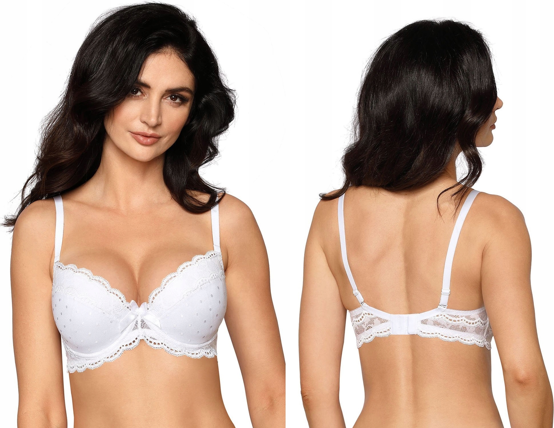 Roza Lagerta White Push Up Bra