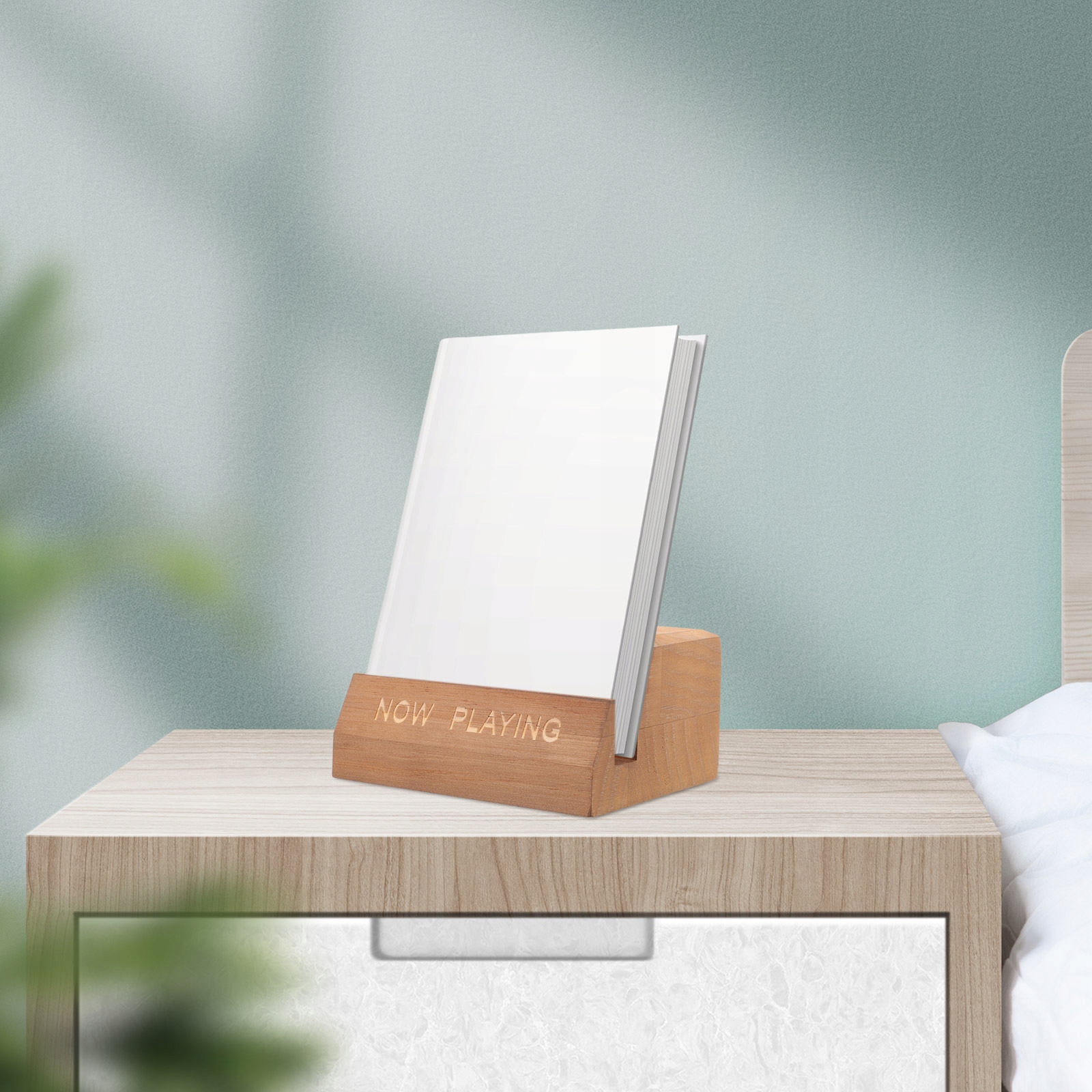 PÓŁKI WYSTAWOWE Z DREWNIANEGO STOJAKA NA PŁYTY WINYLOWE Kolor wielokolorowy