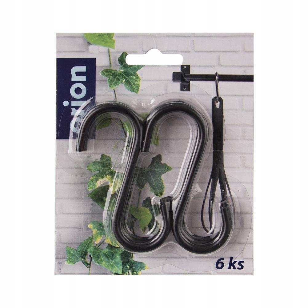 Haczyki wieszane czarne przybory kuchenne zestaw mocne wygodne Marka Orion